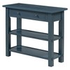 Retro Console Table with Drawer & Two Sturdy Shelves - Ideal for Entryway & Living Room - 3 of 4