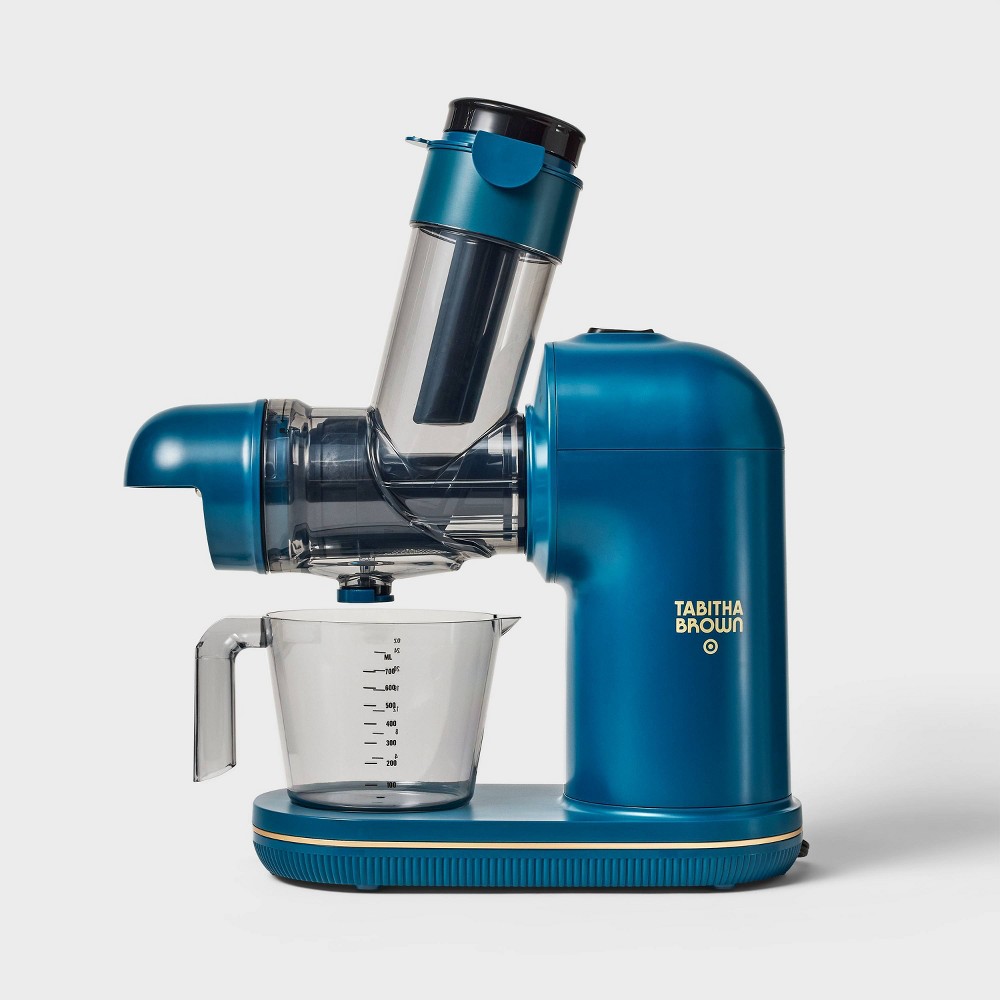 Photos - Juicer Electric Masticating  Dark Teal Blue - Tabitha Brown for Target