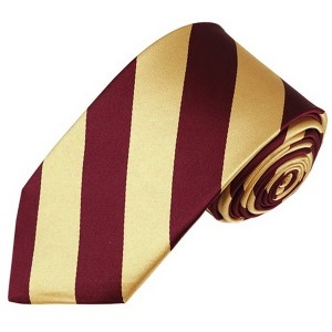 Men's 2.75 W And 58 L Inch With 0.75 Inch Stripe Width College Stripe Slim Woven Necktie - 1 of 3