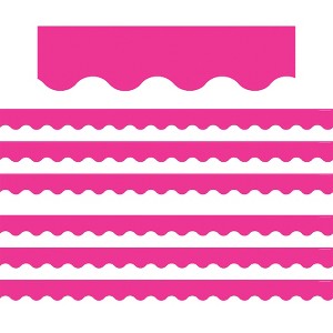 Teacher Created Resources® Hot Pink Scalloped Border Trim, 35 Feet Per Pack, 6 Packs - 1 of 3