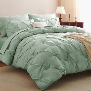 BAGOKIE Bed in a Bag 7 PCS Comforter Set for All Season - 1 of 4