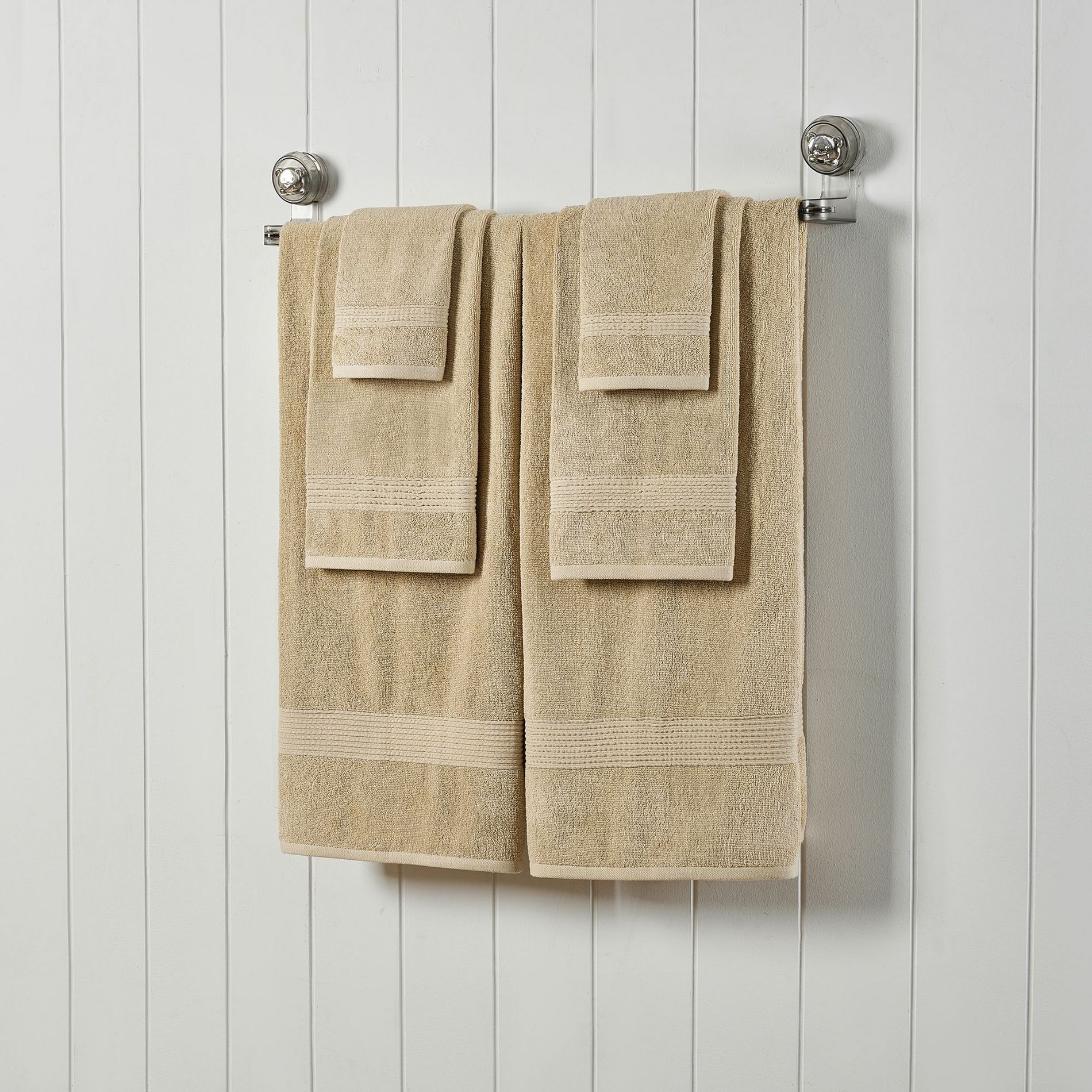 8pc 100% Combed Cotton Towel Set (2 Bath, 2 Hand, 4 Wash) by Sweet Home Collection™