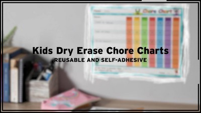 6 Pack Dry Erase Chore Chart for Kids, Reusable Behavior Reward Board with  Self-Adhesive for Classroom, Monster Designs (14.5 x 11 In)