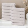 Smart Twist Viscose Cotton Blend Medium Weight Solid Ribbed Towel Set by Blue Nile Mills - 2 of 4