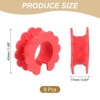 Unique Bargains Windproof Silicone Anti-Drop Flexible Clothes Hanger Fixing Buckle 8 Pcs - 2 of 3