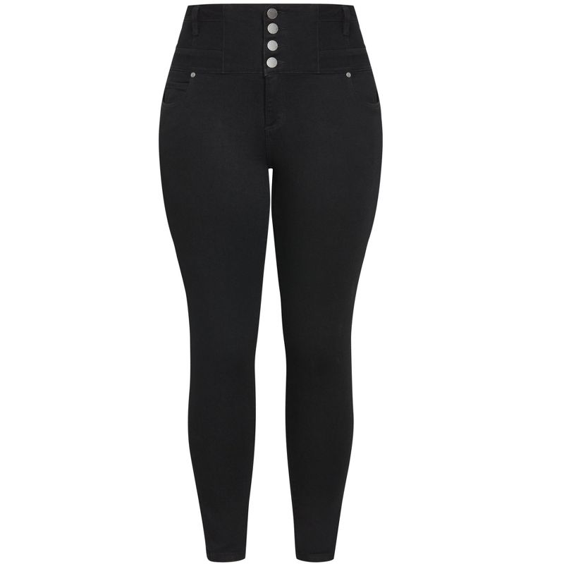 Women's Plus Size Harley Zoey Jean - black | CITY CHIC, 4 of 6