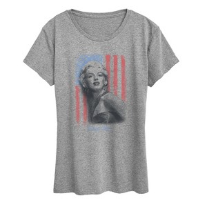 Women's - Marilyn Monroe - Marilyn Soft Flag Short Sleeve Graphic T-Shirt - 1 of 4