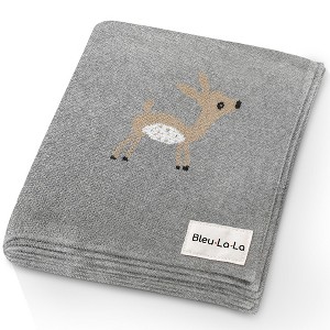 100% Luxury Cotton Knit Swaddle Receiving Blanket for Newborns and Infant Boys and Girls - 1 of 4