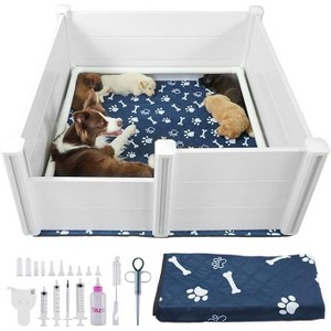 JUJABU Whelping Box for Dogs and Puppies - 1 of 4