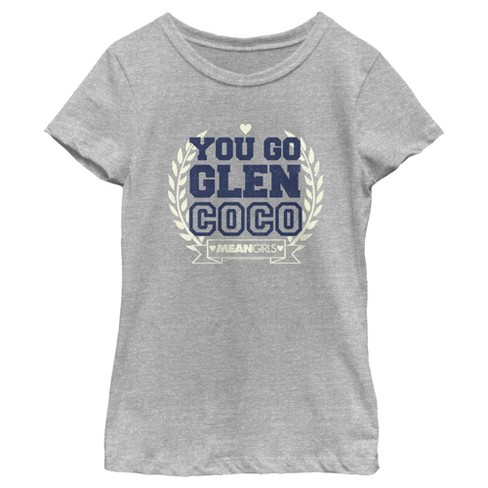 Girl s Mean Girls You Go Glen Coco T Shirt Athletic Heather Large