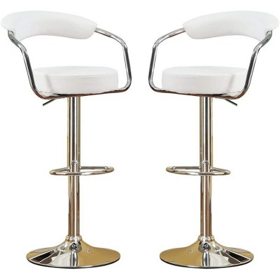 NicBex Set of 2 Bar Stools for Kitchen Island,Adjustable Swivel Counter Height Bar Stools with Short Back,Bar Chairs for Dining Rooms,Kitchens