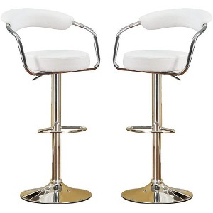 NicBex Set of 2 Bar Stools for Kitchen Island,Adjustable Swivel Counter Height Bar Stools with Short Back,Bar Chairs for Dining Rooms,Kitchens - 1 of 4