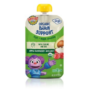 Earth's Best Sesame Street Brain Support Benefit Pouch Baby Meals - 4oz - 1 of 2