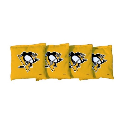 NHL Pittsburgh Penguins Corn-Filled Cornhole Bags Yellow - 4pk