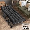 Sportneer Folding Camping Cot, Heavy Duty Sleeping Cots with Carry Bag, Double Layer Oxford Portable Travel Camp Cots for Home - 4 of 4