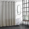 Kenneth Cole New York Cotton Blend Shower Curtain (Waffle-Pebble Grey)-70" X 72" - 2 of 4