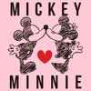 Girl's Mickey & Friends Couple Sketch Kiss T-Shirt - image 2 of 4