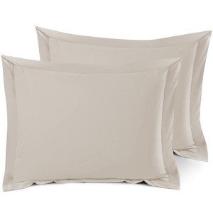 Nestl Soft Pillow Shams Set of 2, Double Brushed Microfiber Pillow Covers, Premium Pillow Shams With 1.5” Flange - 1 of 4