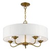 Livex Lighting Edinburgh 5 - Light Pendant in  Antique Gold Leaf - 4 of 4