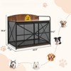 DSVIMOY Large Dog Crate Furniture for Large Medium Dog, Farmhouse Wooden Dog Kennel Indoor End Table, Brown, 42.8"*27.3"*36.6" - 3 of 4