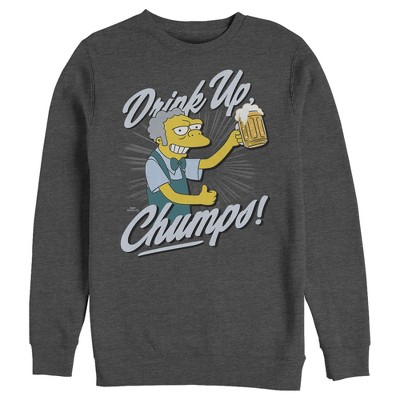 Men's The Simpsons Drink Up, Champs Sweatshirt