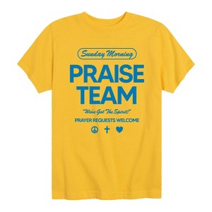 Boys' - Instant Message - Sunday Morning Praise Team Short Sleeve Graphic T-Shirt - 1 of 4