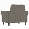 vidaXL Sofa Chair Light Gray Velvet (100% polyester), Plywood, Metal, Foam - 4 of 4