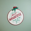 Metal Holiday Sentiment Ornament Sign 16"H - 2 of 3