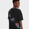 Boys' Spider-Man Front Back Elevated Short Sleeve Graphic T-Shirt - Black - 2 of 3