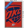 Trends International NBA Oklahoma City Thunder - Logo 25 Framed Wall Poster Prints - 3 of 4