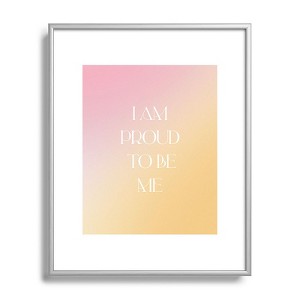 Bohomadic.Studio I Am Proud To Be ME Body Positivity Metal Framed Art Print - Deny Designs - 1 of 4