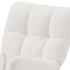 YOOCOZZ Upholstered Rocking Chair High-Back Lounge Chair - Comfy, for Nursing Baby, Reading/Napping - Off White - 4 of 4