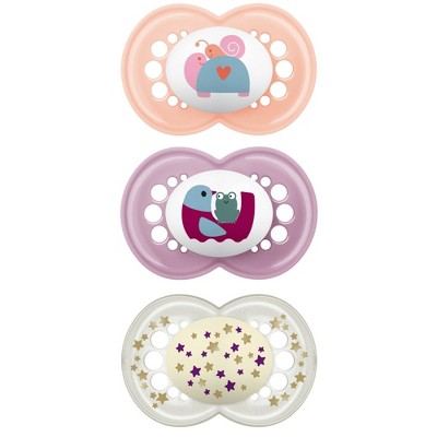 Mam Perfect Night Pacifier 0-6m - 2pk - Girl : Target