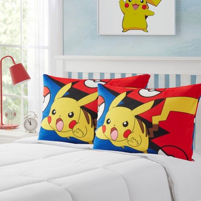 Pokémon Pikachu Kids Bed Pillow Pack w/ Removable Pillowcase