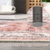 Floral Area Rugs for Living Room, Vintage Low Pile Machine Washable Area Rug, Bedroom Office Dining Room Home Decor - 4 of 4