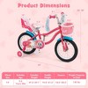Costway 14/18 Inches Kids Bicycle with Training Wheels & Basket for Boys & Girls - 3 of 4