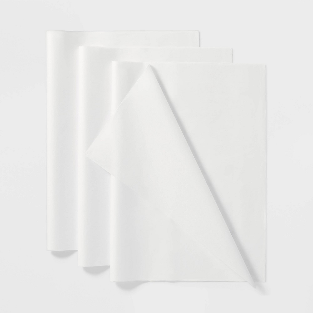 Photos - Other Souvenirs 25ct Banded Tissue Paper White - Spritz™