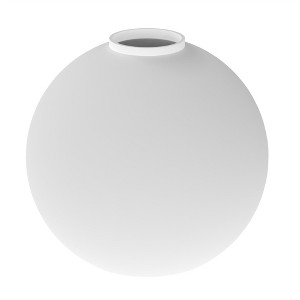 YANSUN 5.5 in. White Frosted Glass Globe Vanity Shade with 1 in. Neckless Fitter for Pendant, Wall Light, Vanity Light - 1 of 1