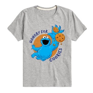 Boys' - Sesame Street - Hangry For Cookies Short Sleeve Graphic T-Shirt - 1 of 4