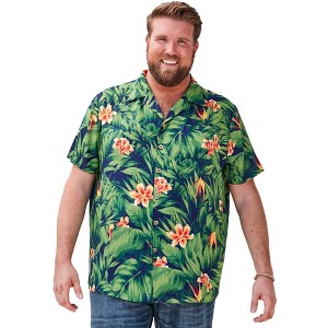 KingSize KS Island Printed Rayon Short-Sleeve Shirt - 1 of 4