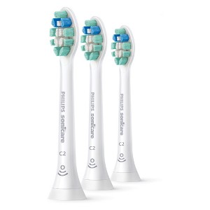 Philips Sonicare C2 Optimal Plaque Control Replacement Electric Toothbrush Head - HX9023/65 - White - 3pk - 1 of 4