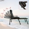 KTMBDW Portable Camping Chair, Camping Chair with Adjustable Cushioned backrest and detachable footrest for Indoor and Outdoor Camping, Black+Green. - 4 of 4