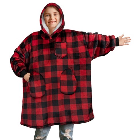 Wearable Blanket Hoodie Oversized Giant Hooded Blanket Sweatshirt