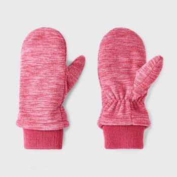 Baby Girls' Solid Mittens - Cat & Jack™ Pink 12-24M