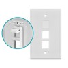 Monoprice Blank Insert For Wall Plate - White | 10Pcs/Pack - 4 of 4