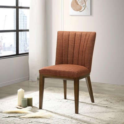 NicBex Mid Century Wood Dining Chairs Set of 2 with Upholstered Cushion Back,Stylish Accent Chairs for Dining Room,Kitchen,Office