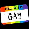 Adult Design By Humans Hello I'm Name Tag Rainbow Pride By MINHMINH Tank Top - 2 of 2