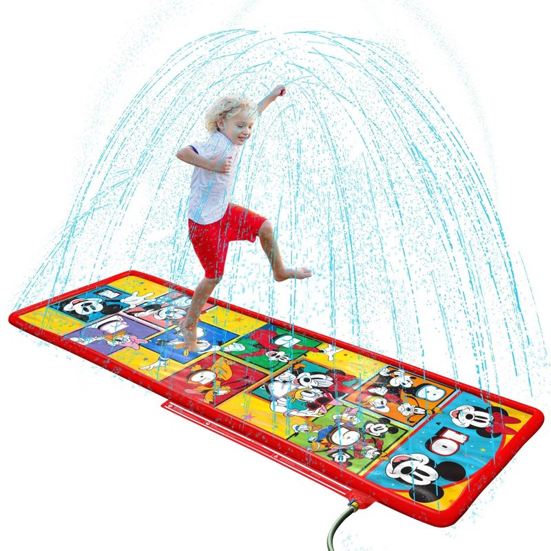 GoFloats Disney Mickey and Friends Kids&#39; Hopscotch Splash Pad Mat and Sprinkler, 1 of 8