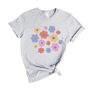 Simply Sage Market Women's Colorful Daisies Short Sleeve Graphic Tee - 1 of 4