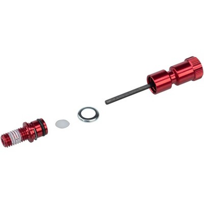 RockShox Rebound Long Adjuster Knob & External Hardware 32mm Maxle Lower Leg Forks Red